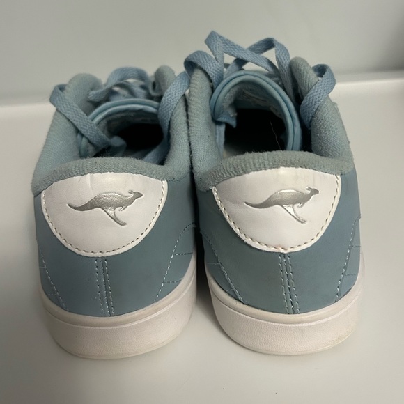 kangaROOS Light Blue Low-Top Sneakers with White Logo - Picture 4 of 5